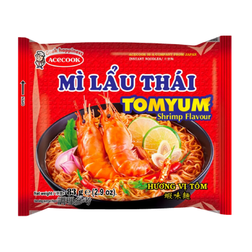 Kjøp Tom Yum Shrimp Flavour - Mi Lau Thai, 83g - Fodda.no Asiatisk Nettbutikk - Rask levering i hele Norge