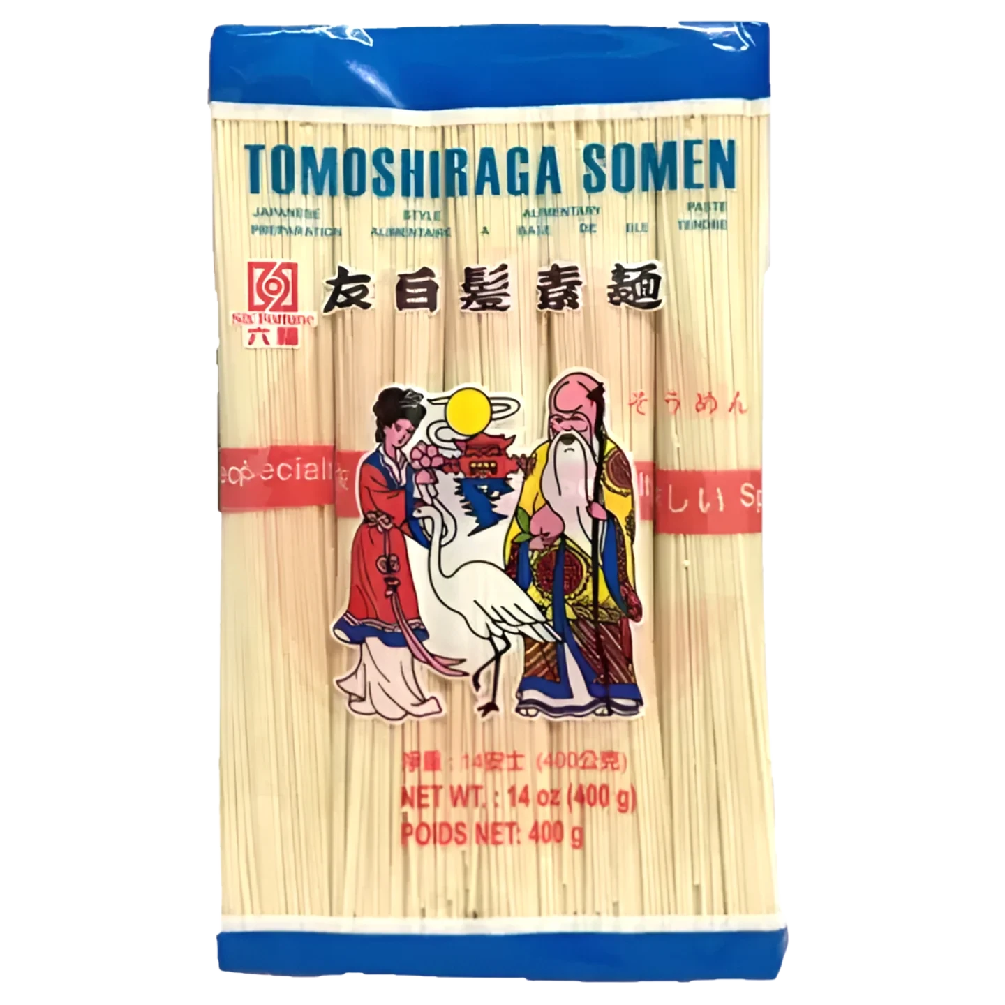 Kjøp Tomoshiraga Somen - Bai Fu, 400g - Fodda.no Asiatisk Nettbutikk - Rask levering i hele Norge