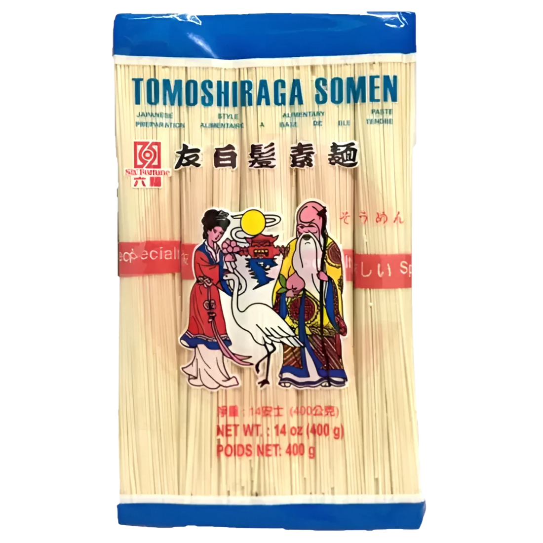 Kjøp Tomoshiraga Somen - Bai Fu, 400g - Fodda.no Asiatisk Nettbutikk - Rask levering i hele Norge