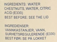 Kjøp Vannkastanjer - Lotus, 227g - Fodda.no Asiatisk Nettbutikk - Rask levering i hele Norge