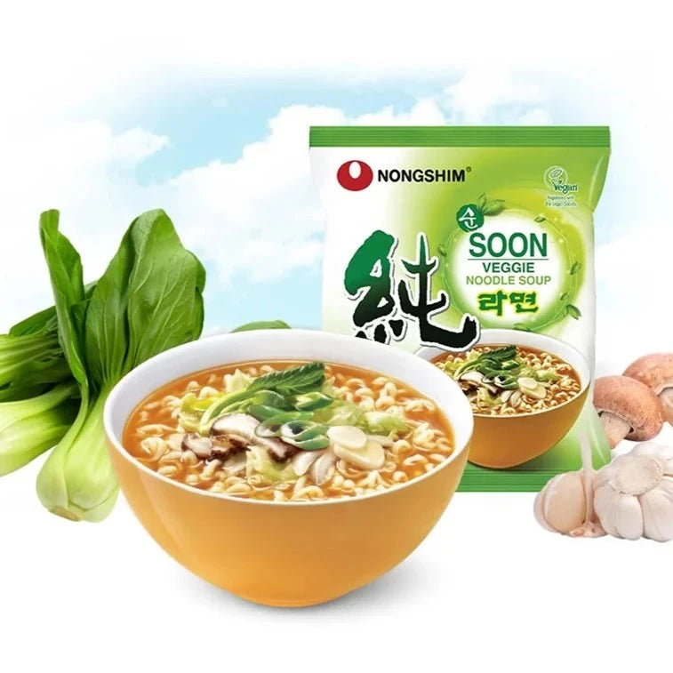 Kjøp Veggie Ramyun Noodle - Nongshim, 112g - Fodda.no Asiatisk Nettbutikk - Rask levering i hele Norge