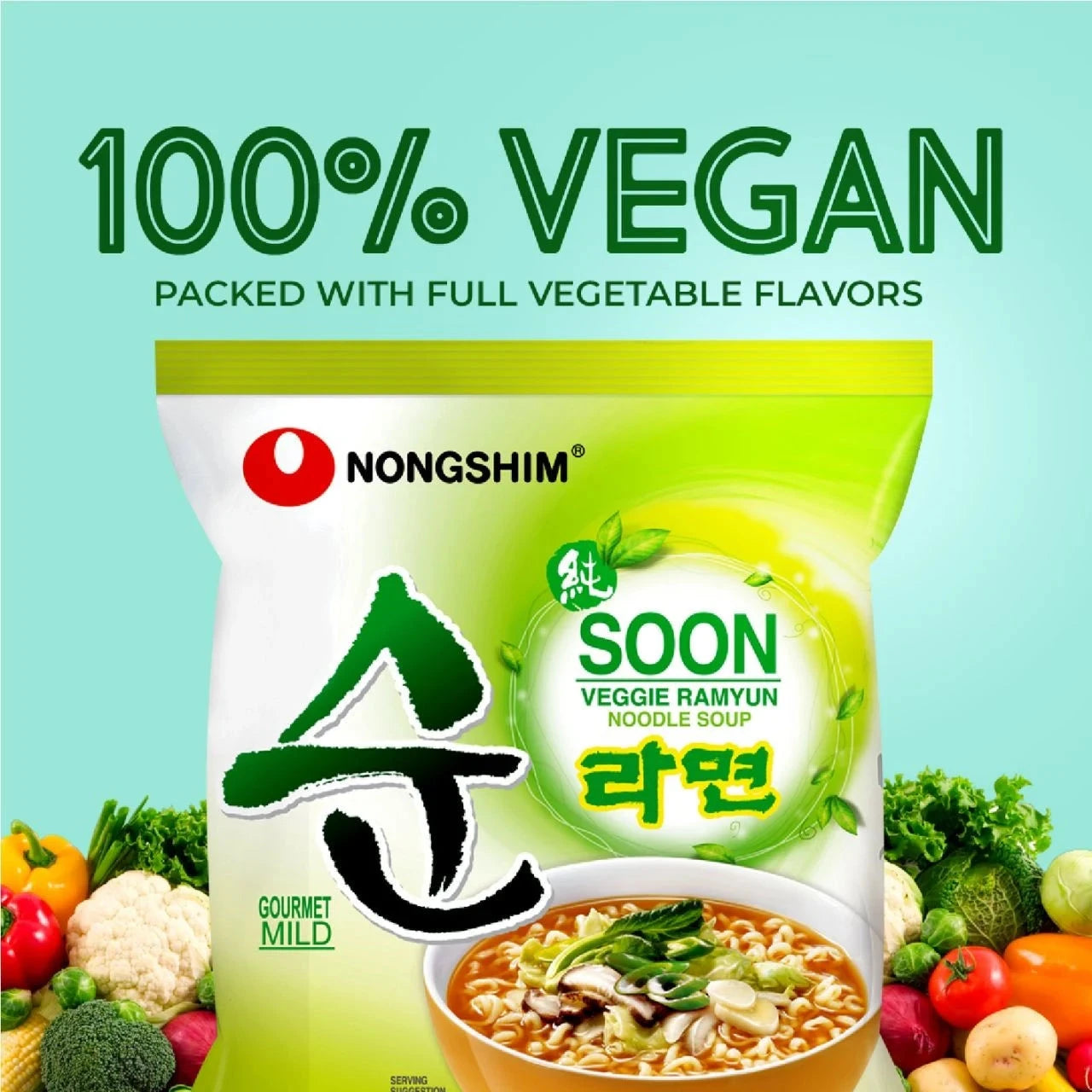 Kjøp Veggie Ramyun Noodle - Nongshim, 112g - Fodda.no Asiatisk Nettbutikk - Rask levering i hele Norge