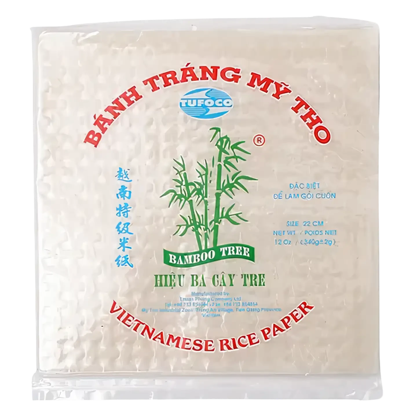 Kjøp Vietnamese Rice Paper - Bamboo Tree, 340g - Fodda.no Asiatisk Nettbutikk - Rask levering i hele Norge