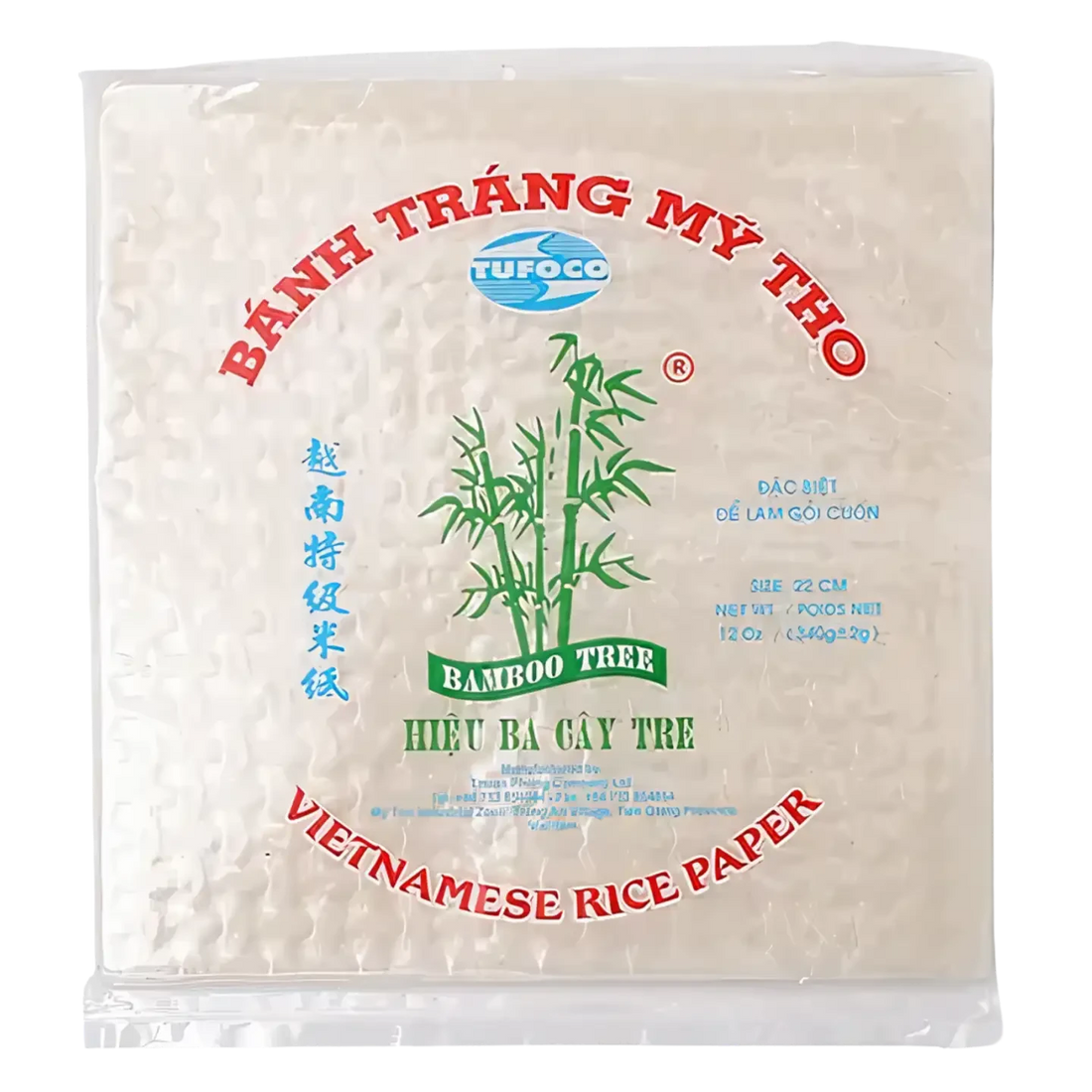 Kjøp Vietnamese Rice Paper - Bamboo Tree, 340g - Fodda.no Asiatisk Nettbutikk - Rask levering i hele Norge