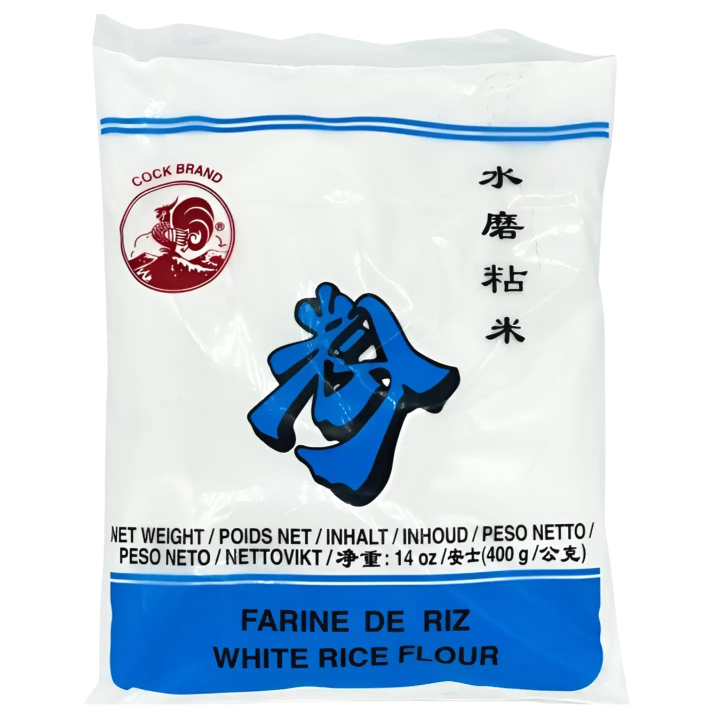 Kjøp White Rice Flour (Rismel) - Cock Brand, 400g - Fodda.no Asiatisk Nettbutikk - Rask levering i hele Norge