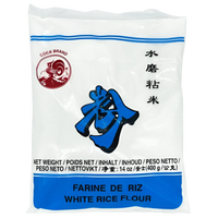 Kjøp White Rice Flour (Rismel) - Cock Brand, 400g - Fodda.no Asiatisk Nettbutikk - Rask levering i hele Norge