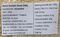 Kjøp White Sesame Seeds - Three Deer Brand, 200g - Fodda.no Asiatisk Nettbutikk - Rask levering i hele Norge