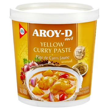 Kjøp Yellow Curry Paste - Aroy-D, 400g - Fodda.no Asiatisk Nettbutikk - Rask levering i hele Norge