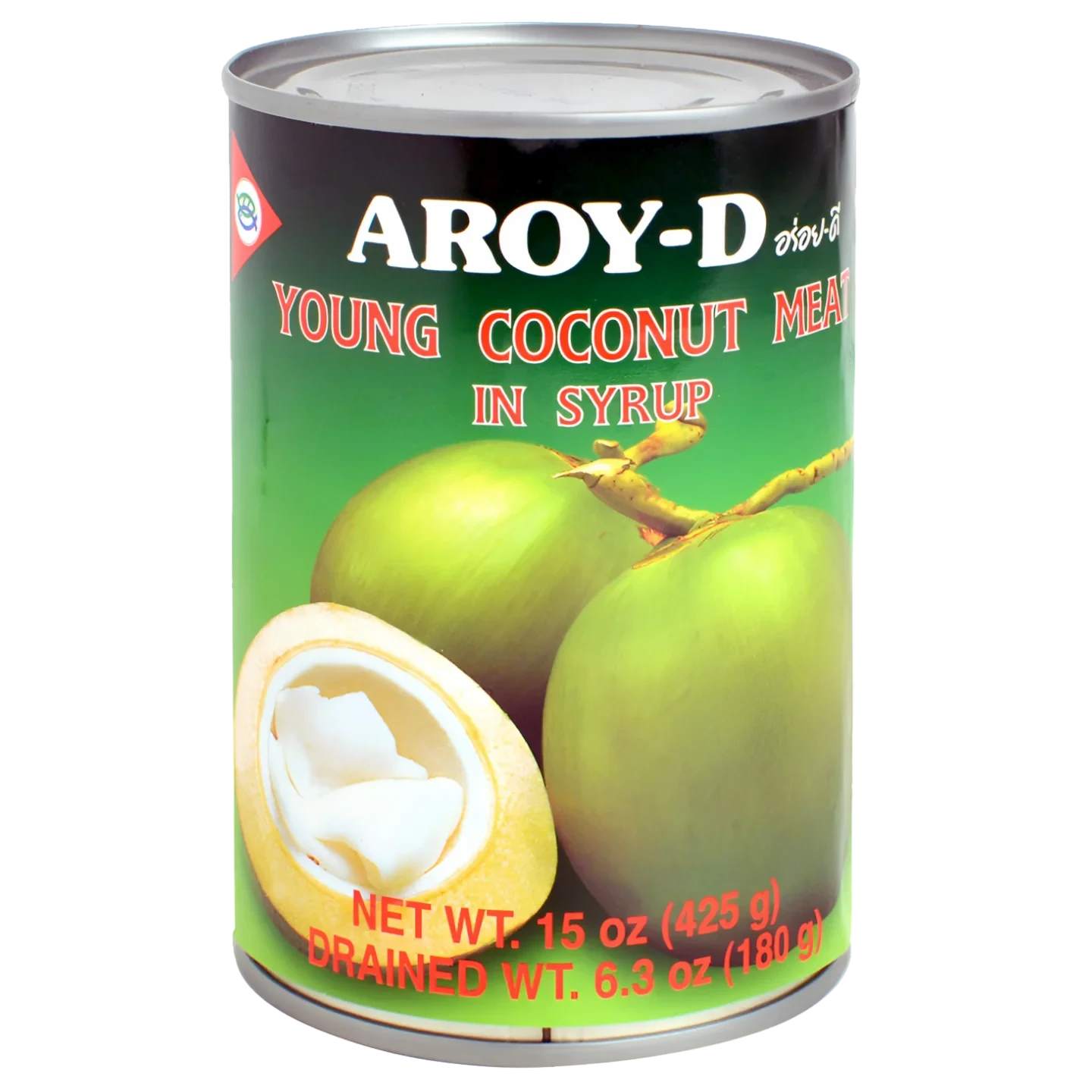 Kjøp Young Coconut Meat In Syrup - Aroy-D, 425g - Fodda.no Asiatisk Nettbutikk - Rask levering i hele Norge