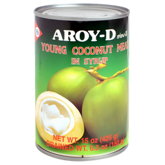 Kjøp Young Coconut Meat In Syrup - Aroy-D, 425g - Fodda.no Asiatisk Nettbutikk - Rask levering i hele Norge