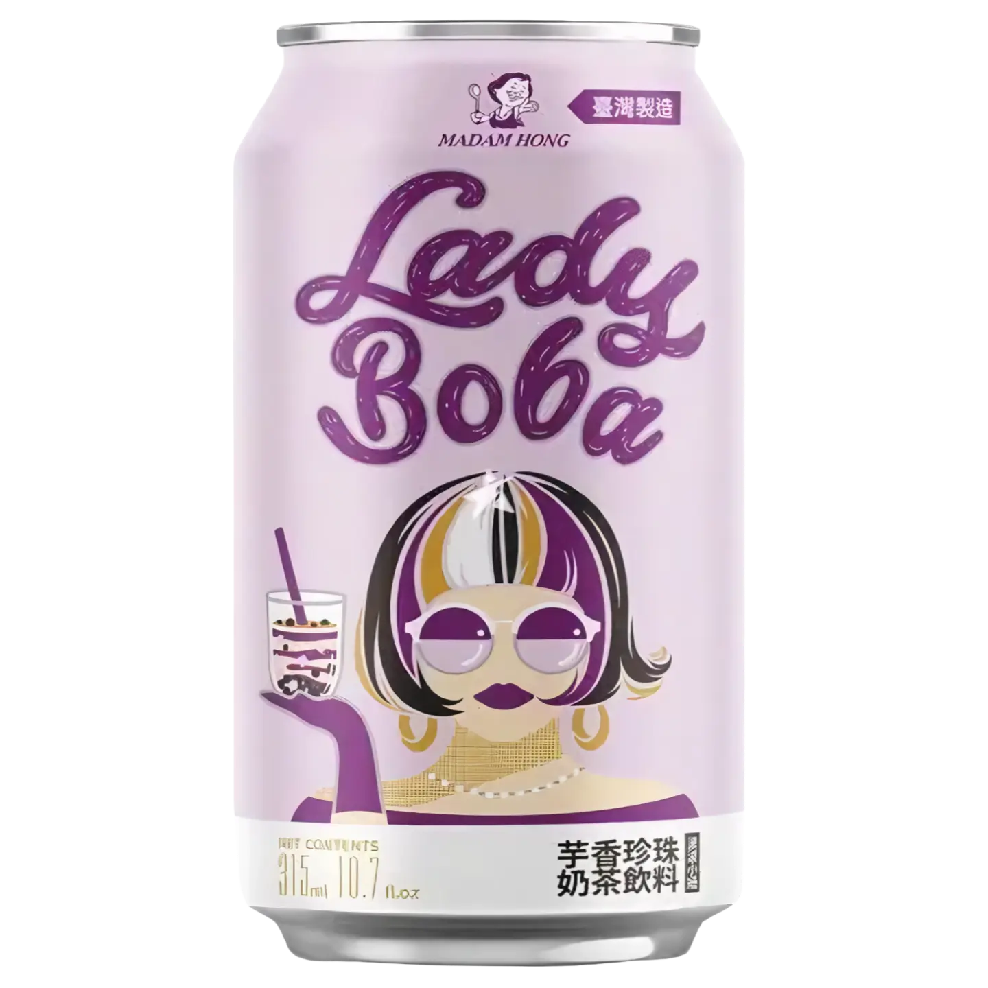 Kjøp Lady Boba Taro Bubble Tea Drikk, 315ml på nett - Fodda.no Asiatiske nettbutikk