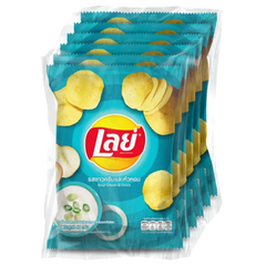 Kjøp Lay's Classic Potato Chips Sour Cream & Onion, 6x48g på nett - Fodda.no Asiatiske nettbutikk