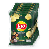 Kjøp Lay’s Flat Potato Chips Mieng Kam Krob Ros Flavor, 6x48g på nett - Fodda.no Asiatiske nettbutikk