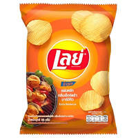 Kjøp Lay’s Rock Potato Chips Extra BBQ Flavor, 6x48g på nett - Fodda.no Asiatiske nettbutikk