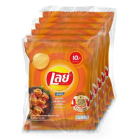 Kjøp Lay’s Rock Potato Chips Extra BBQ Flavor, 6x48g på nett - Fodda.no Asiatiske nettbutikk