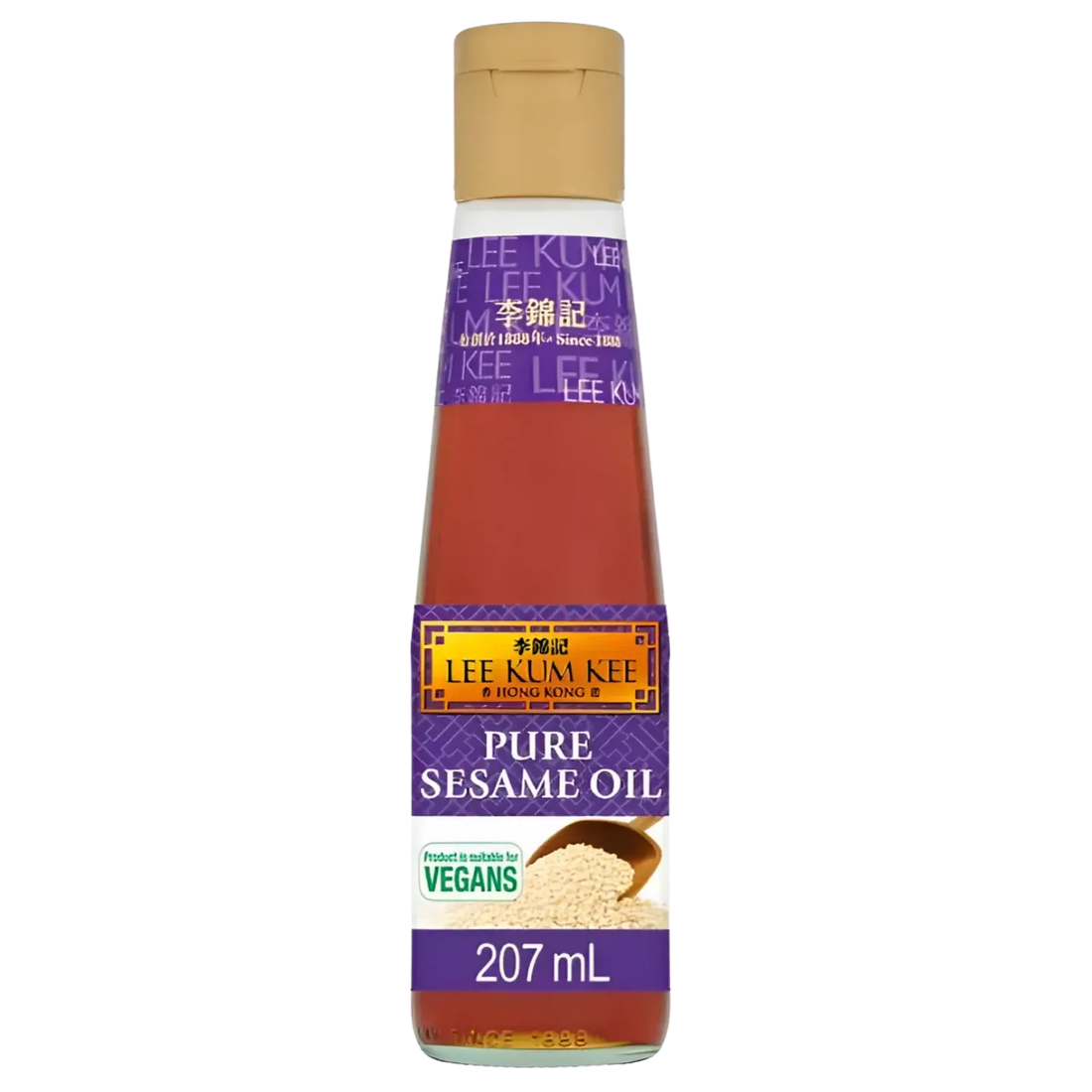 Kjøp Lee Kum Kee 100% Pure Sesame Oil, Kartong 12x207ml på nett - Fodda.no Asiatiske nettbutikk
