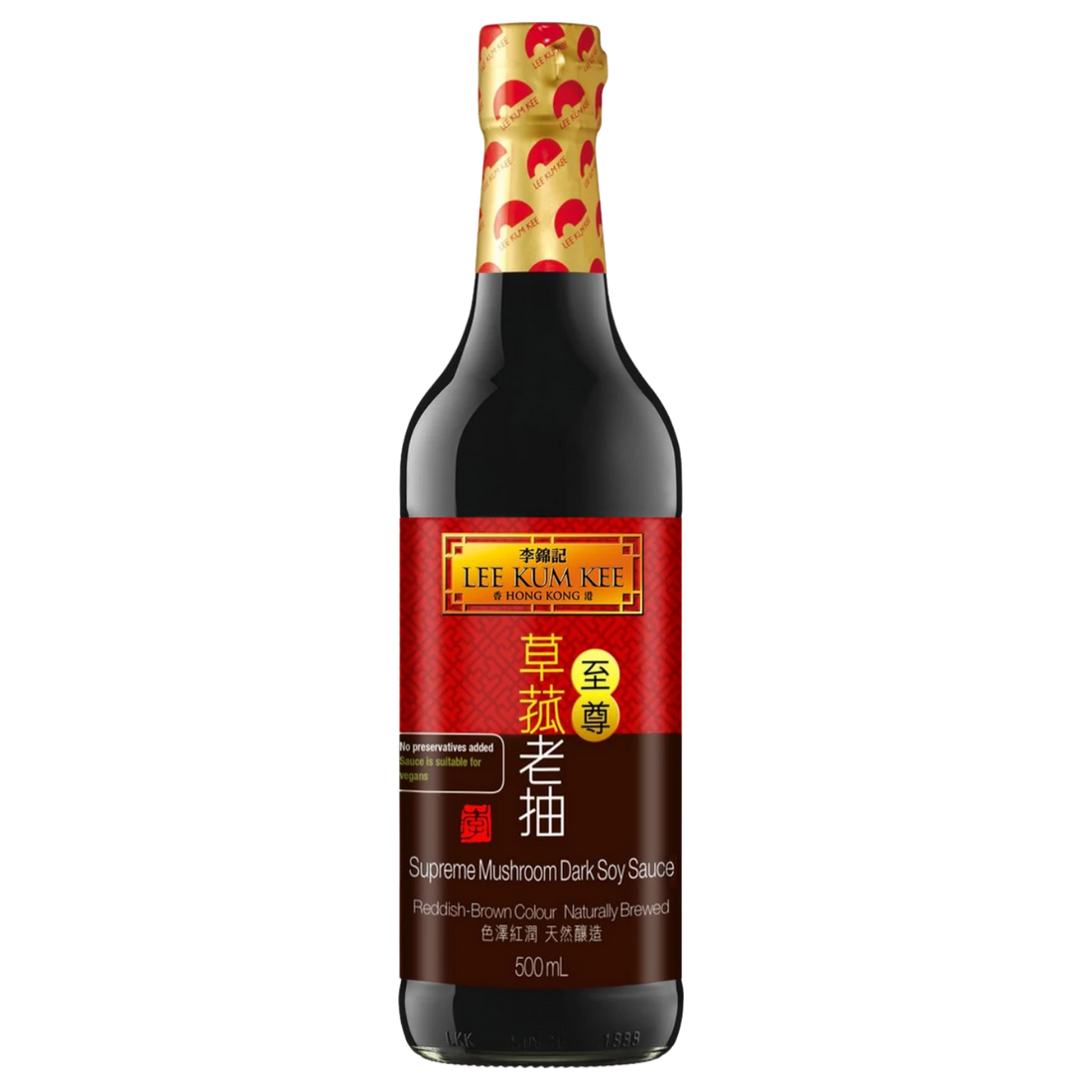 Kjøp Lee Kum Kee Supreme Mushroom Dark Soy Sauce, 500ml på nett - Fodda.no Asiatiske nettbutikk