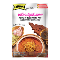 Kjøp Lobo Kao Soi Seasoning Mix (Egg Noddle Curry Mix), 50g på nett - Fodda.no Asiatiske nettbutikk