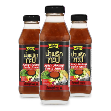 Kjøp Lobo Spicy Shrimp Paste Sauce (Nam Prik Kapi), 3x220ml på nett - Fodda.no Asiatiske nettbutikk