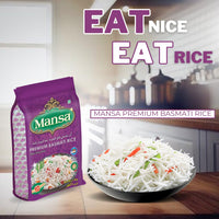 Kjøp MANSA Preamium Steam Basmati Rice (Extra Long Grain), 5kg på nett - Fodda.no Asiatiske nettbutikk