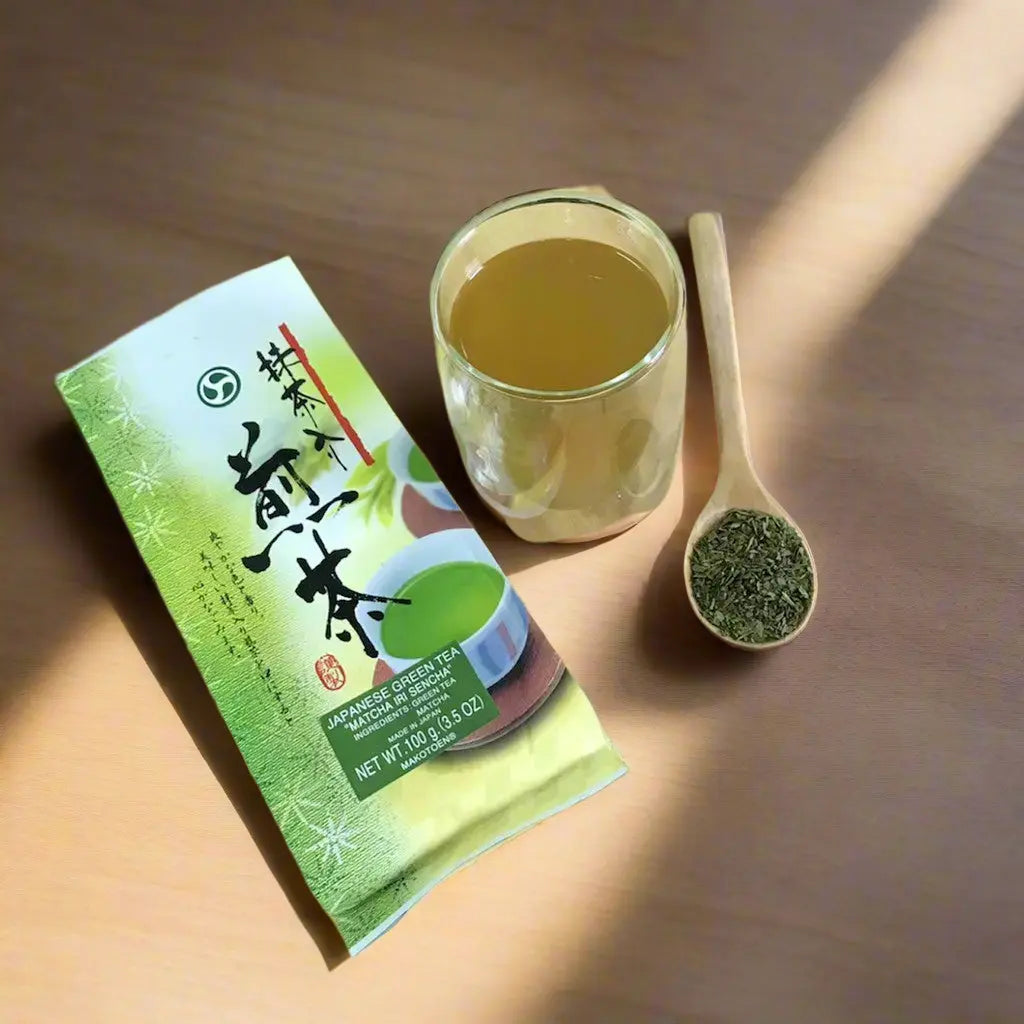 Kjøp Makotoen Matcha Japanese Green Tea (Iri Sencha), 100g på nett - Fodda.no Asiatiske nettbutikk