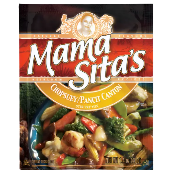 Kjøp Mama Sita's Chopsuey / Pancit Canton Stir Fry Mix, 40g på nett - Fodda.no Asiatiske nettbutikk