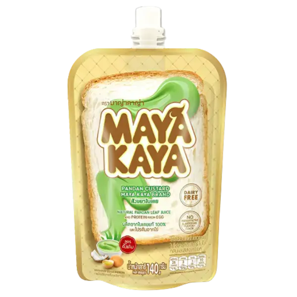 Kjøp Maya Kaya Pandan Custard (Squeeze Pouch), 140g på nett - Fodda.no Asiatiske nettbutikk