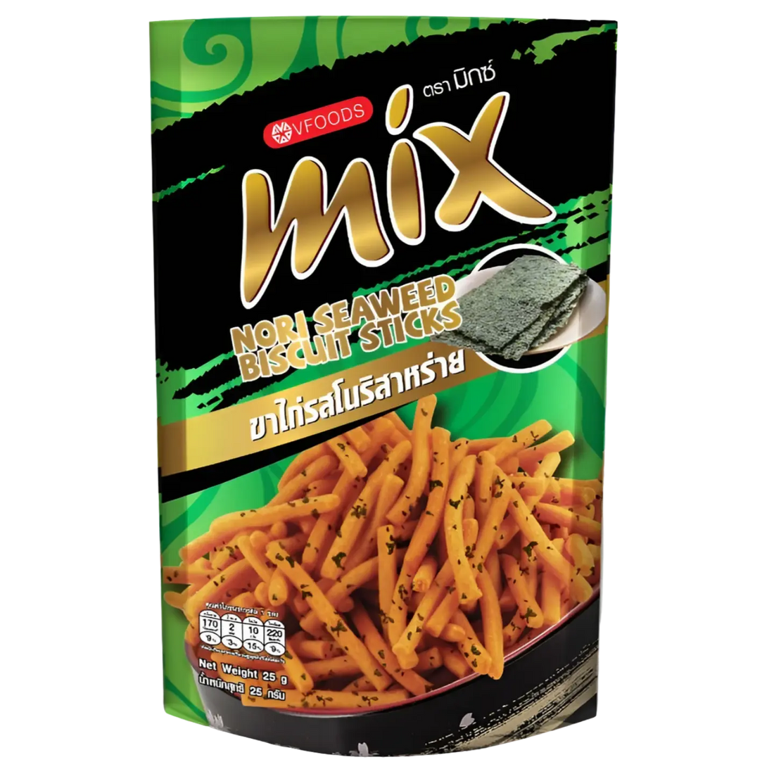 Kjøp Mix Biscuits Stick Nori Seaweed Flavour - VFOOD, 50g på nett - Fodda.no Asiatiske nettbutikk