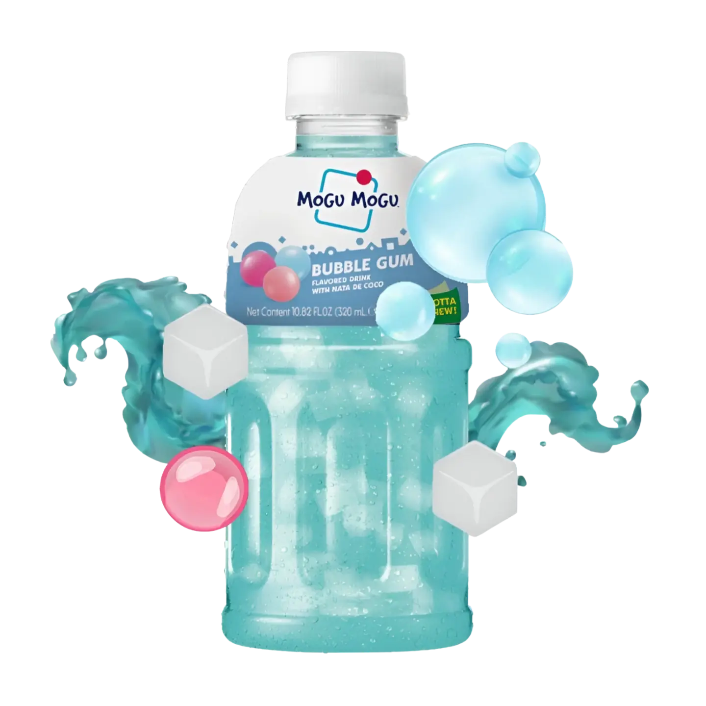 Kjøp Mogu Mogu Bubble Gum Flavour Drink with Nata De Coco, 320m på nett - Fodda.no Asiatiske nettbutikk