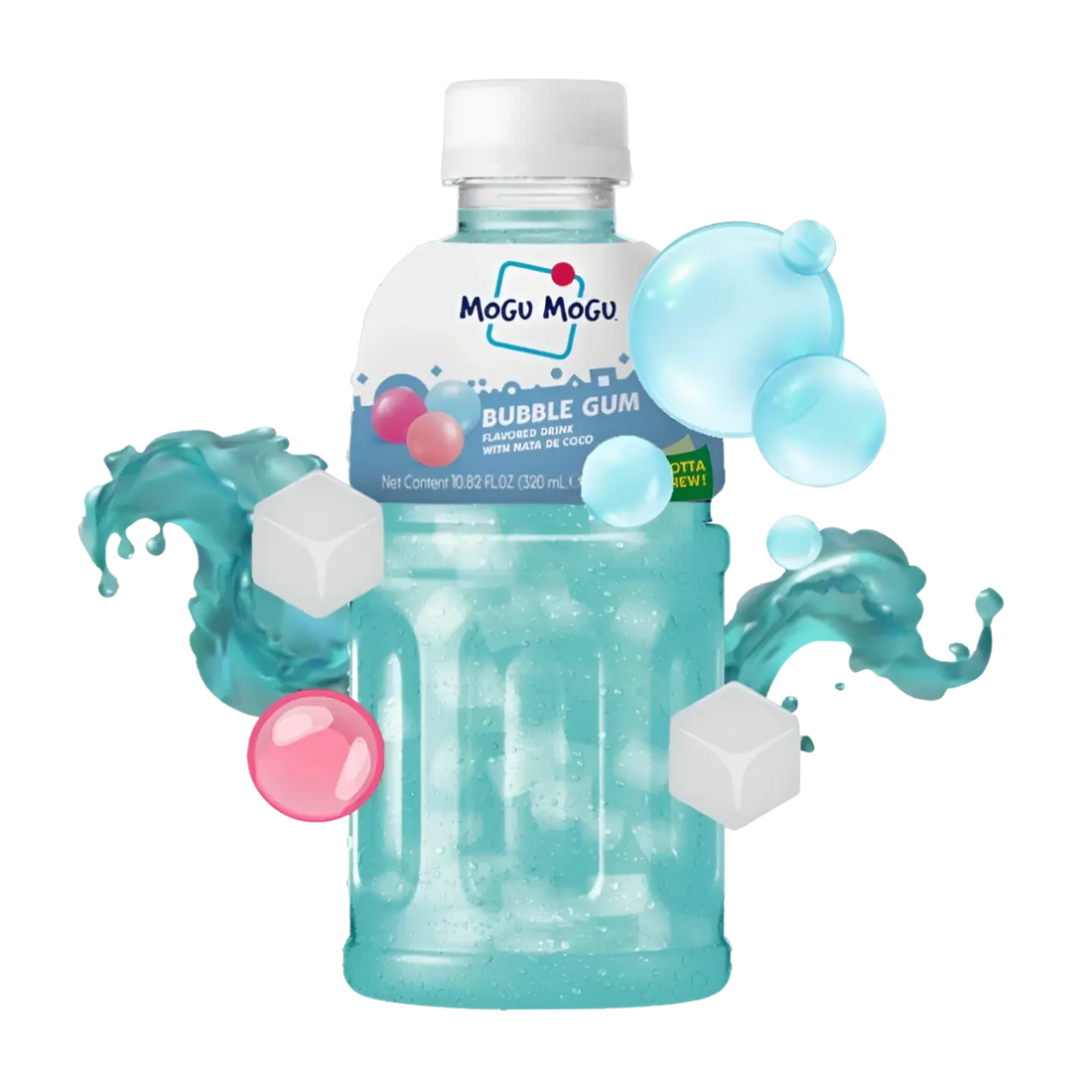 Kjøp Mogu Mogu Bubble Gum Flavour Drink with Nata De Coco, 320m på nett - Fodda.no Asiatiske nettbutikk