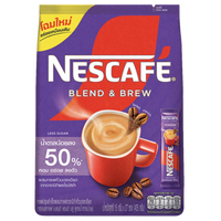 Kjøp NESCAFE Blend and Brew Less Sugar 3-in-1 Instant Coffee Drink 27-Sachets, 405g på nett - Fodda.no Asiatiske nettbutikk