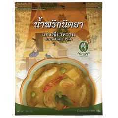 Kjøp Nittaya Thai Green Curry Paste, 1kg på nett - Fodda.no Asiatiske nettbutikk