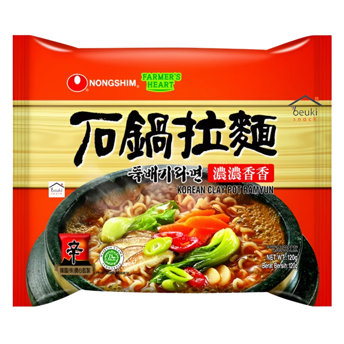 Kjøp Nongshim Korean Clay Pot Ramyun, 5x120g på nett - Fodda.no Asiatiske nettbutikk