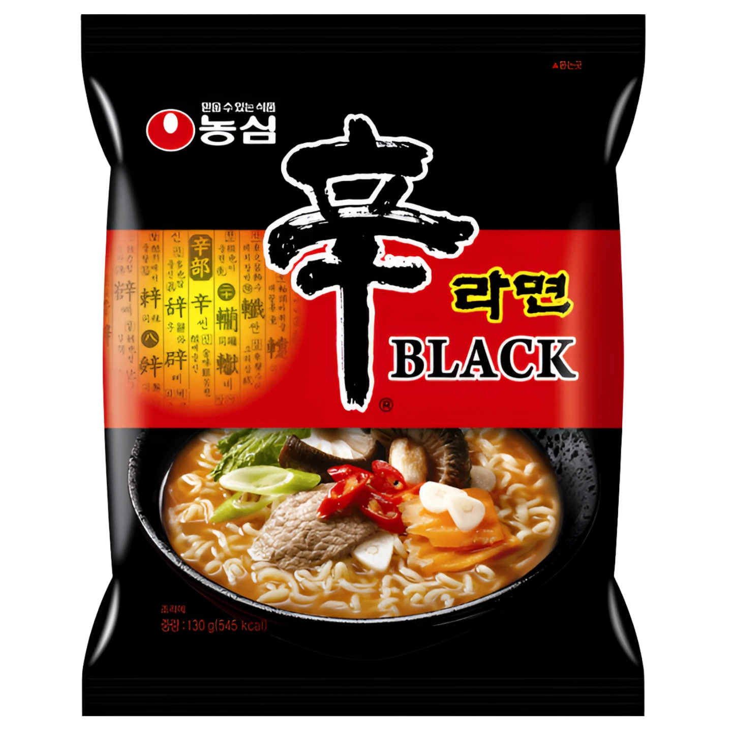 Kjøp Nongshim Shin Black Premium Ramyun Multipack, 4x130g på nett - Fodda.no Asiatiske nettbutikk