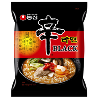 Kjøp Nongshim Shin Black Premium Ramyun Multipack, 4x130g på nett - Fodda.no Asiatiske nettbutikk