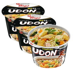 Kjøp Nongshim Tempura Udon Noodle Soup Bowl, 3x111g på nett - Fodda.no Asiatiske nettbutikk