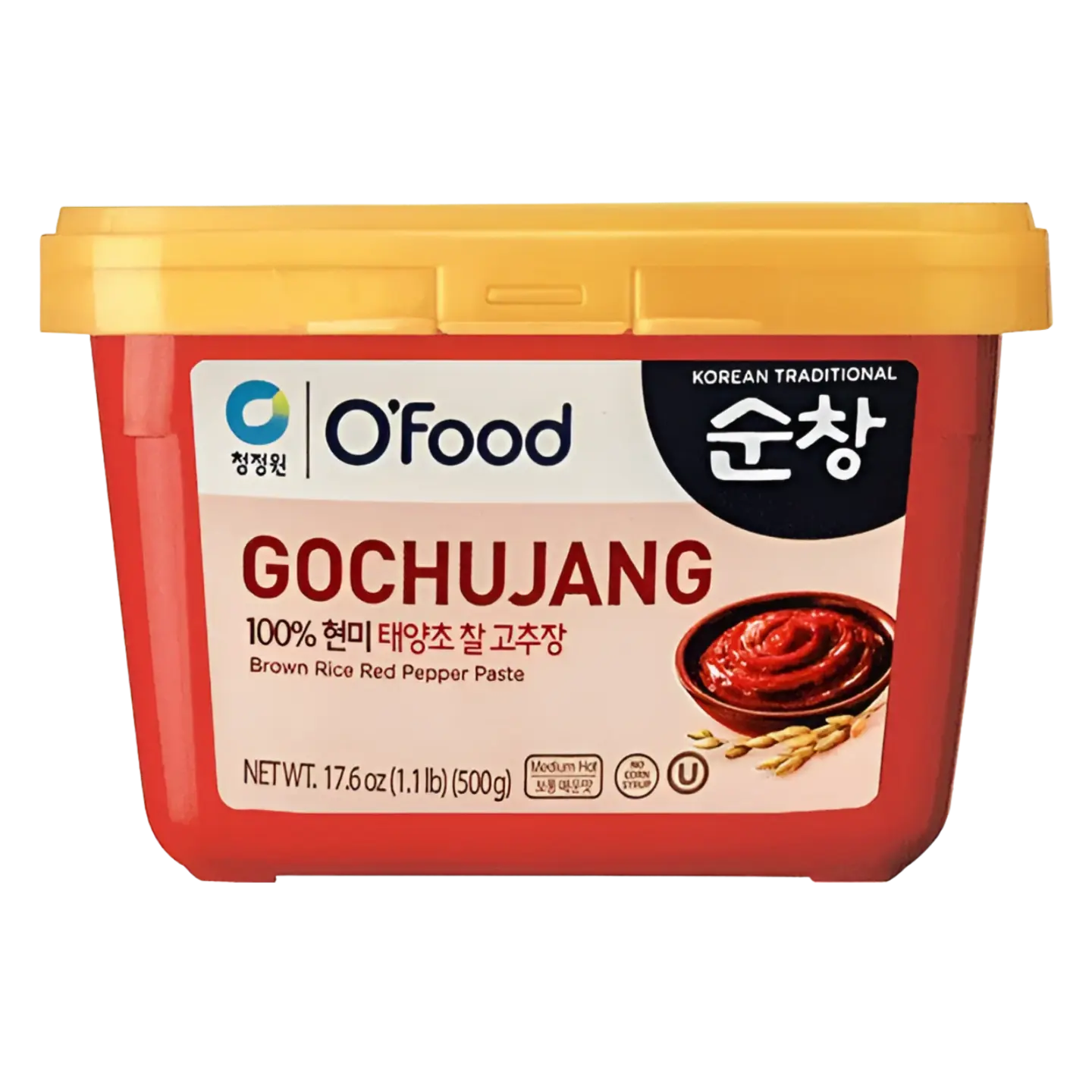 Kjøp O'Food Koreansk Gochujang Brown Rice Red Pepper Paste, 2x500g på nett - Fodda.no Asiatiske nettbutikk