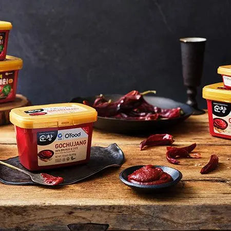 Kjøp O'Food Koreansk Gochujang Brown Rice Red Pepper Paste, 2x500g på nett - Fodda.no Asiatiske nettbutikk