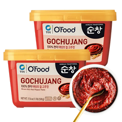 Kjøp O'Food Koreansk Gochujang Brown Rice Red Pepper Paste, 2x500g på nett - Fodda.no Asiatiske nettbutikk