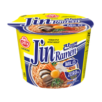 Kjøp Ottogi Jin Ramen Instant Noodle Mild Bowl, 6x110g på nett - Fodda.no Asiatiske nettbutikk