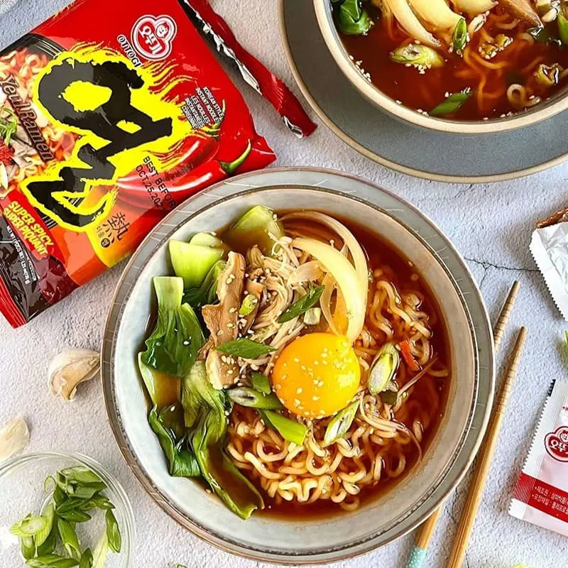 Kjøp Ottogi Yeul Ramen Instant Noodle, 120g på nett - Fodda.no Asiatiske nettbutikk