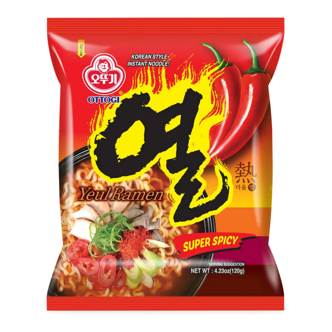 Kjøp Ottogi Yeul Ramen Instant Noodle, 120g på nett - Fodda.no Asiatiske nettbutikk