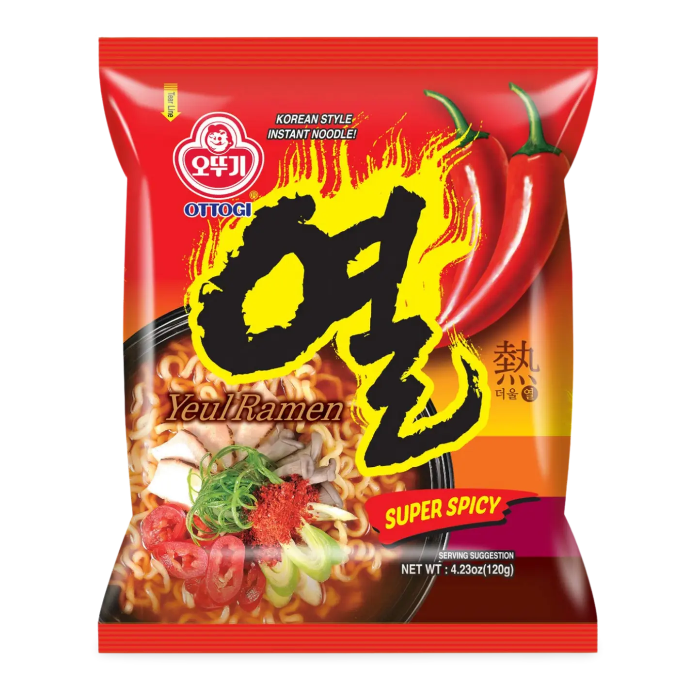 Kjøp Ottogi Yeul Ramen Instant Noodle, 120g på nett - Fodda.no Asiatiske nettbutikk