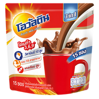 Kjøp Ovaltine Ready Mixed Malt Beverage Chocolate Flavour 3 in 1, 15x30g på nett - Fodda.no Asiatiske nettbutikk