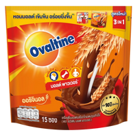 Kjøp Ovaltine Ready Mixed Malt Beverage Chocolate Flavour 3 in 1, 15x30g på nett - Fodda.no Asiatiske nettbutikk