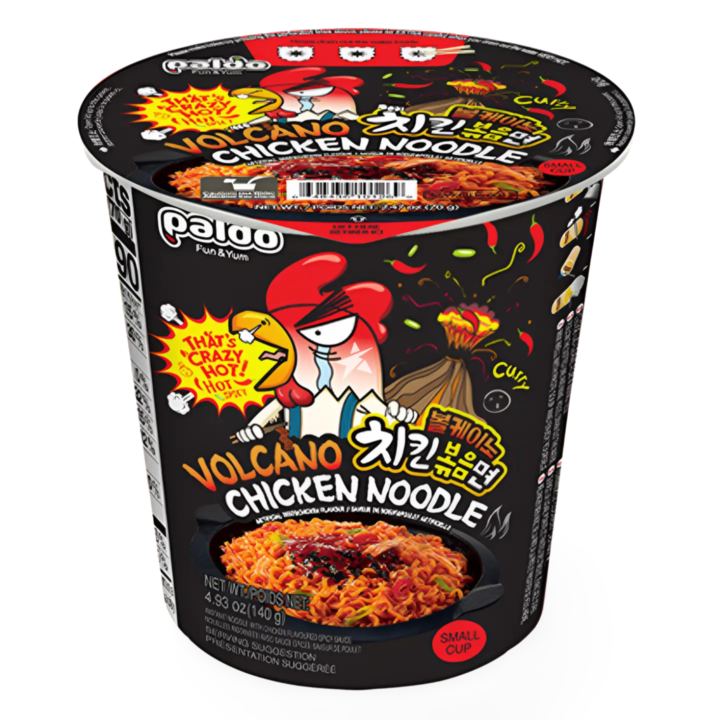 Kjøp Paldo Volcano Chicken Noodle Cup, 70g på nett - Fodda.no Asiatiske nettbutikk