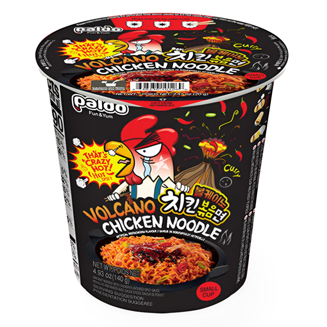 Kjøp Paldo Volcano Chicken Noodle Cup, 70g på nett - Fodda.no Asiatiske nettbutikk