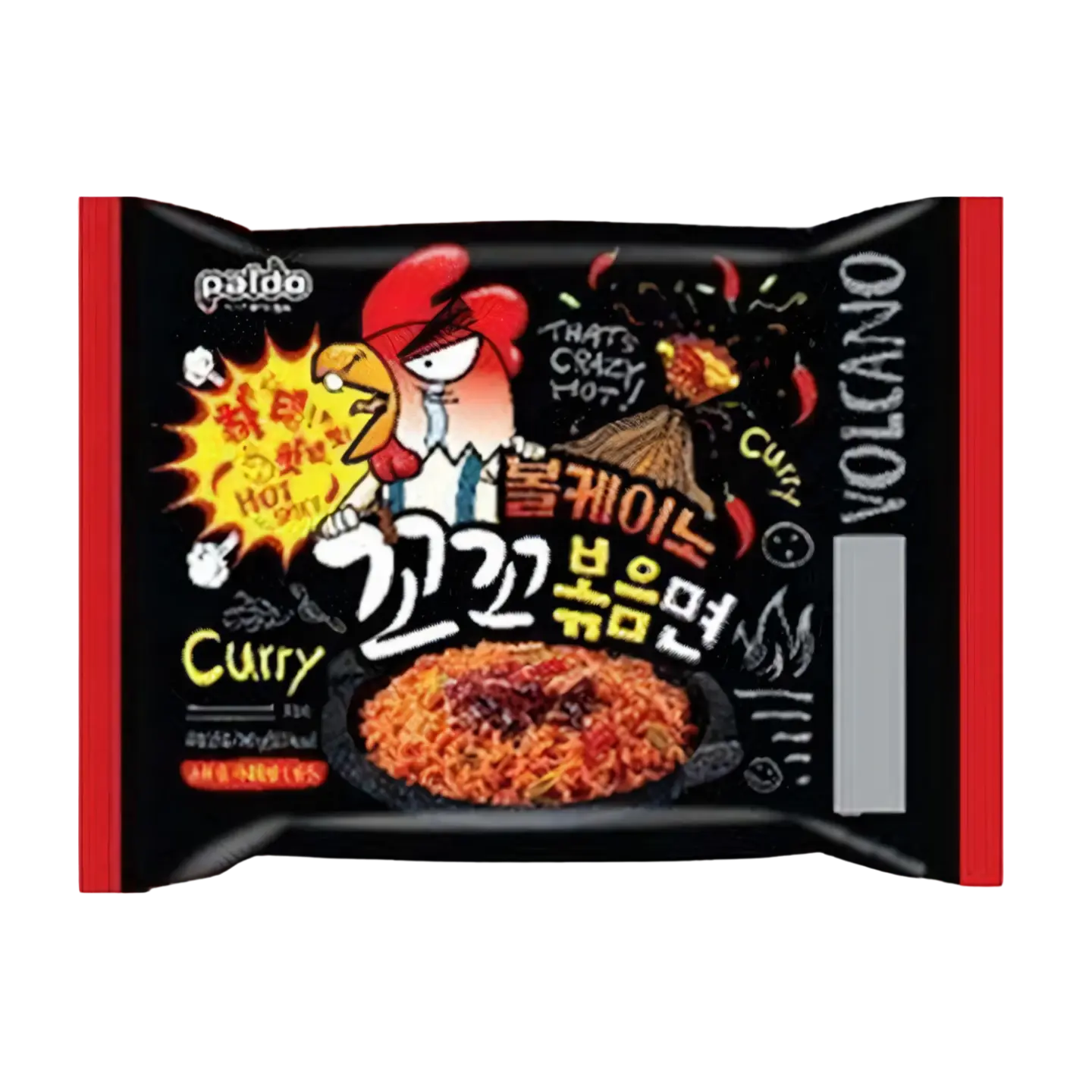 Kjøp Paldo Volcano Chicken Noodle Extreme Spicy!, 4x140g (560g) på nett - Fodda.no Asiatiske nettbutikk