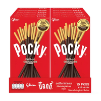 Kjøp Pocky Chocolate Flavour Biscuit Sticks, 10x43g på nett - Fodda.no Asiatiske nettbutikk