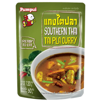 Kjøp Pumpui Southern Thai Tai Pla Curry (Ready to Eat), 120g på nett - Fodda.no Asiatiske nettbutikk